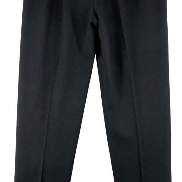 Max Mara Weekend Women Size 8 Pants Trousers Tapered Leg Ankle Zip Stretch Black - Picture 7 of 13